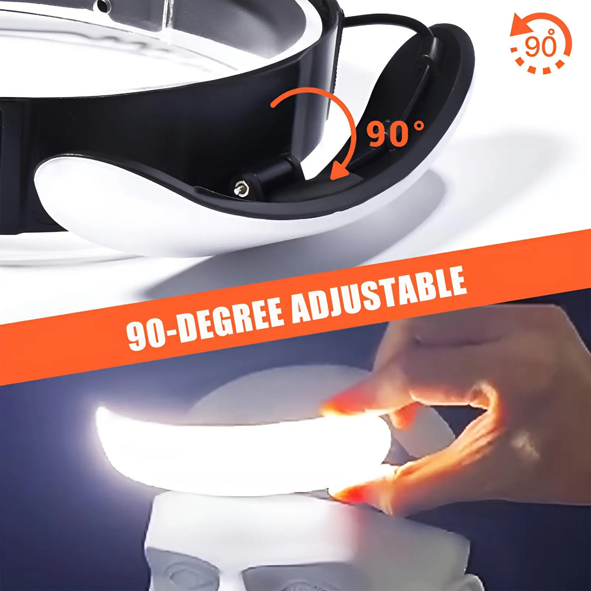 lampe torche frontale rechargeable modes éclairage camping pêche cyclisme urgence 5000mah USB Type