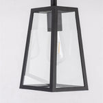 lampe suspension moderne noire transparente fixée mur éclairage quotidien led interrupteur bouton