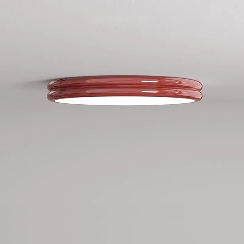 plafonnier led moderne vert rouge blanc gris acrylique fer métallique autonome
