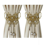 accessoires fenêtres doré blanc papillons élégants décoration intérieure fixations invisibles chaînes