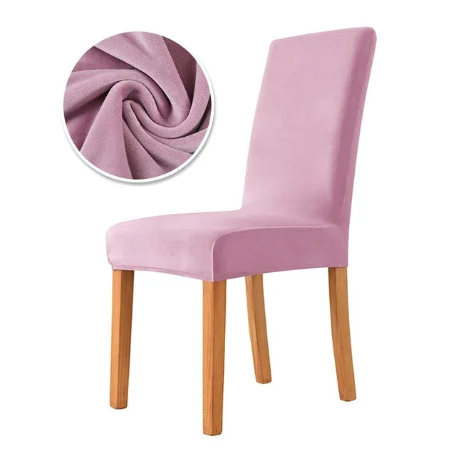 housse chaise velours polyester moderne camel opaque simple mariage banquet chaise plage fauteuil