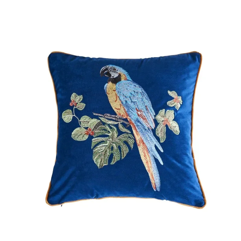 taies d'oreiller brodées léopard doré élégant non toxique polyester respectueux environnement fixations maison hospitalière