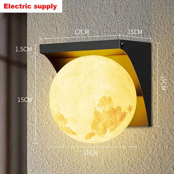 lampe murale moderne blanc jaune texture lune ip65 led éclairage commercial fixe tringle