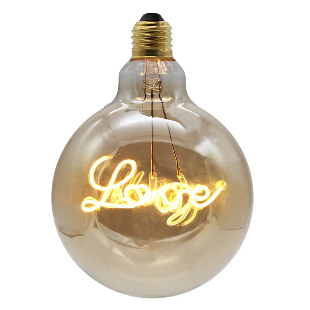 ampoules led décoratives transparentes spirale dorée vintage éclairage chambre salon écolier e27