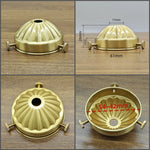 socle lampe doré lisse opaque classique fixations brasure laiton haute qualité