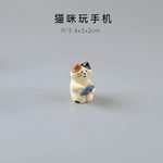 figurines animaux mignonnes résine strawberries fruits décor maison kawaii blanc rose beige rouge cartoon