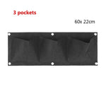 porte plantes mural suspendu poches plantes texture tissée moderne vert noir
