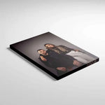 impression personnalisée toile cadre photo couple moderne décoratif accrochage mural gants blancs