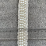 rubans frangés dorés blancs noirs 100 polyester largeur 3cm longueur 2mètres mariage décoration élégante