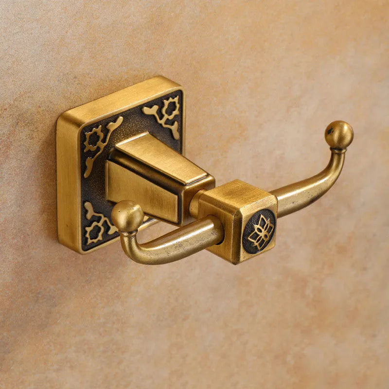 accessoires salle bain or ornements floraux classique vintage porte serviettes porte gobeletsporte savonporte sèche