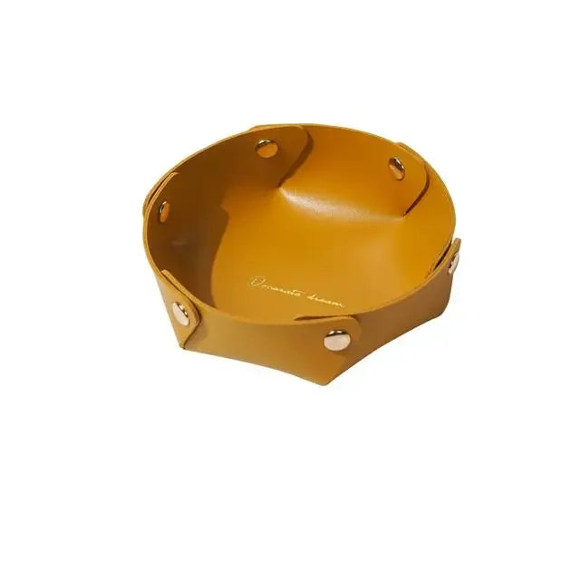 boîte rangement bijoux simili cuir marron moderne écouteurs sans fil montre bracelet
