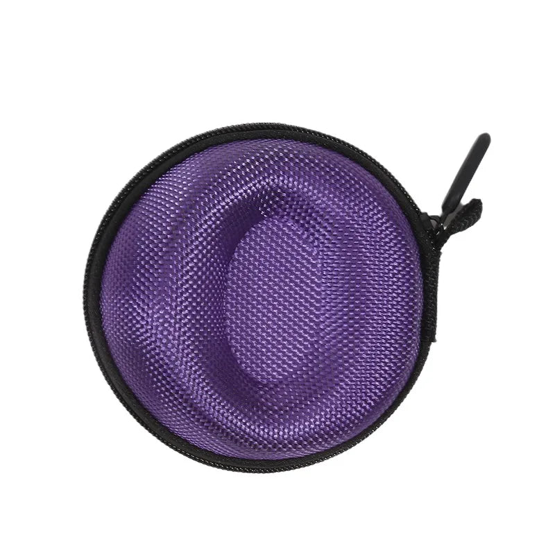 boîte rangement montre tissu maille noir vert olive violet moderne pratique zip