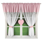 rideau moderne élégant polyester translucide motif rayures beige blanc salon