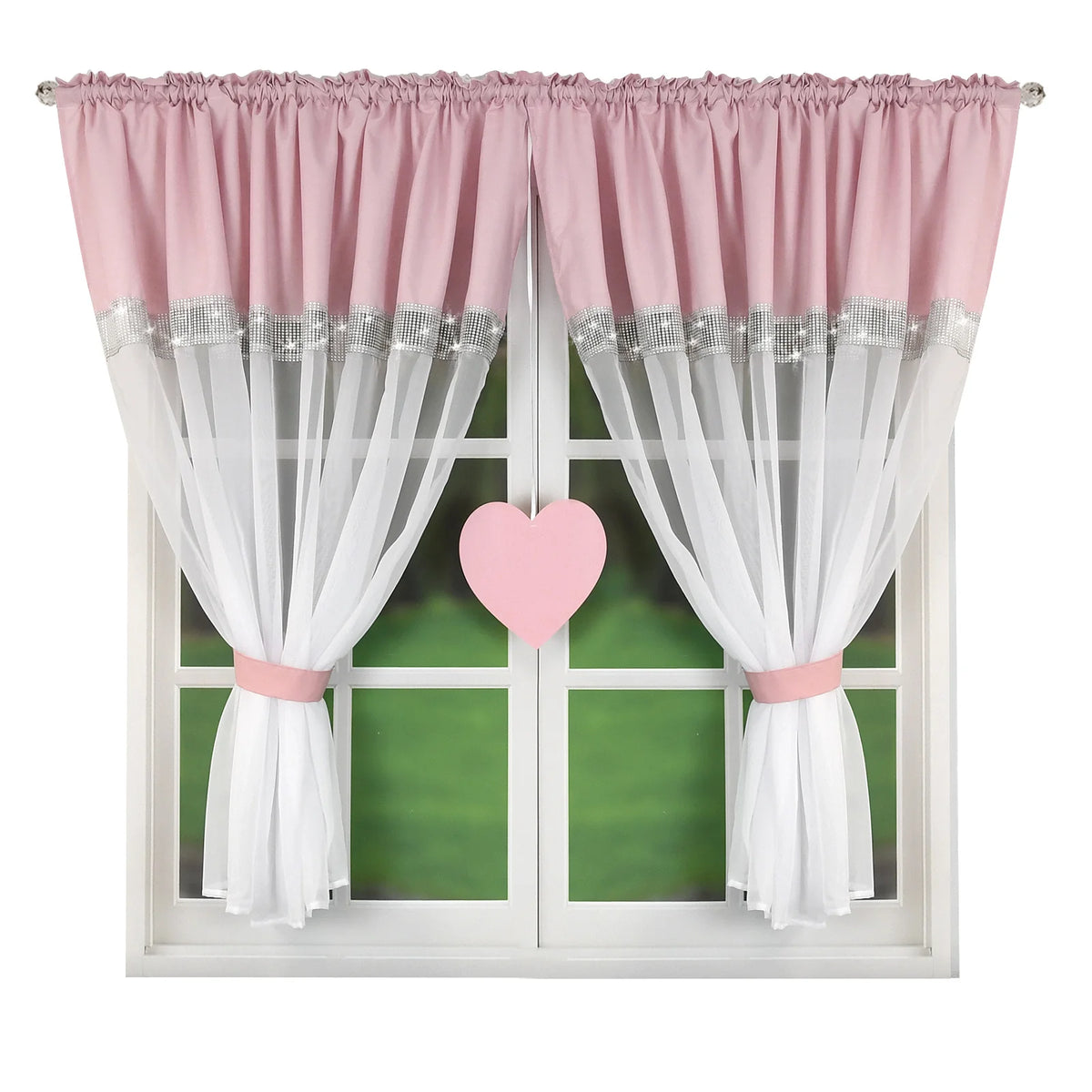 rideau moderne élégant polyester translucide motif rayures beige blanc salon