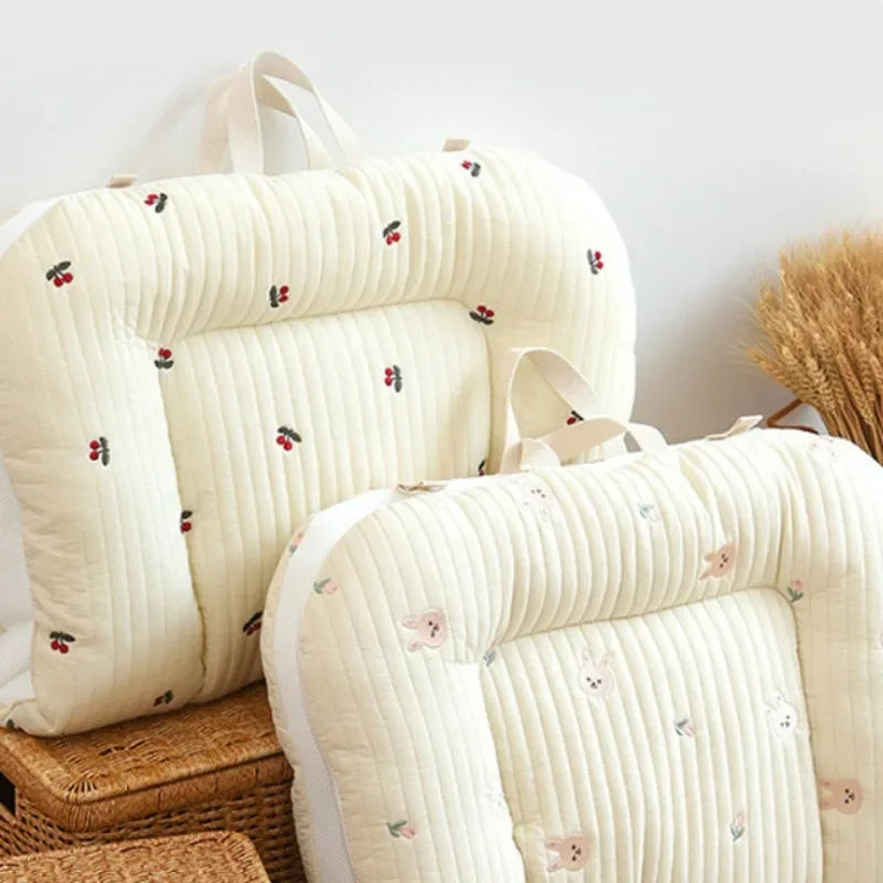 matelas bébé coton oiseaux motif doux confortable portable ans