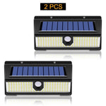 lampe solaire extérieure détecteur mouvement ip65 modes led moderne nickel brossé abs polycarbonate