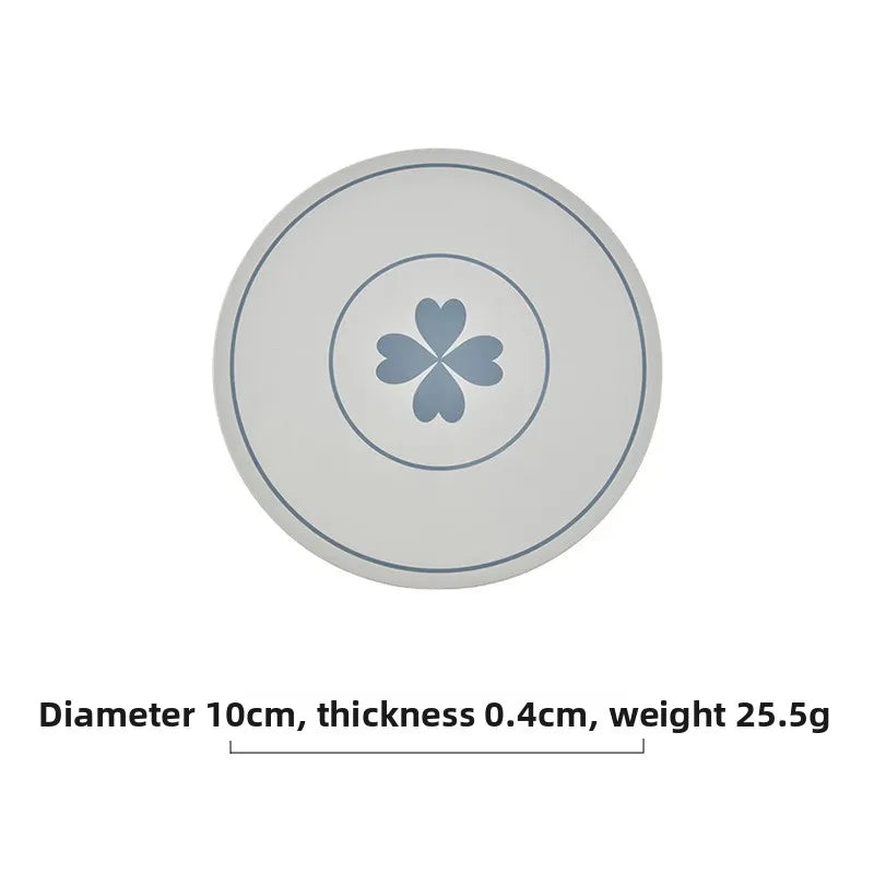 tapis isolant thermique silicone vert violet rose clair motif chien géométrique moderne respectueux environnement