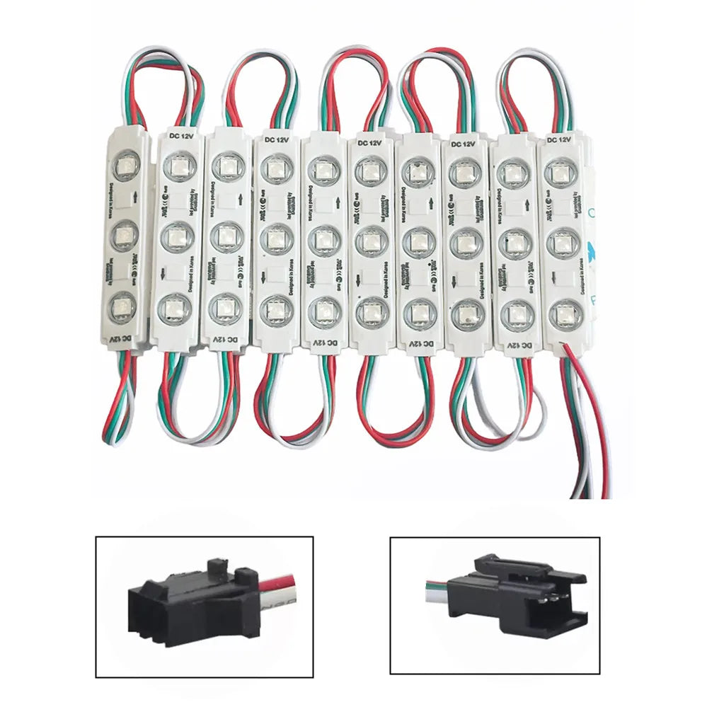 modules led rgb ws2811 étanches indépendants contrôle 12v blanc mat modernes