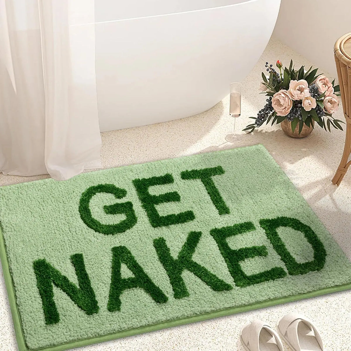tapis bain antidérapant multicolore moderne lettres relief entrée sol bain adultes polypropylène polyester