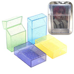 boîte cigarettes transparente paillettes moderne blanche rose verte bleue jauneviolette
