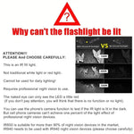 lampe torche noire infrarouge lumineuse intense résistante moderne tringle modes réglables