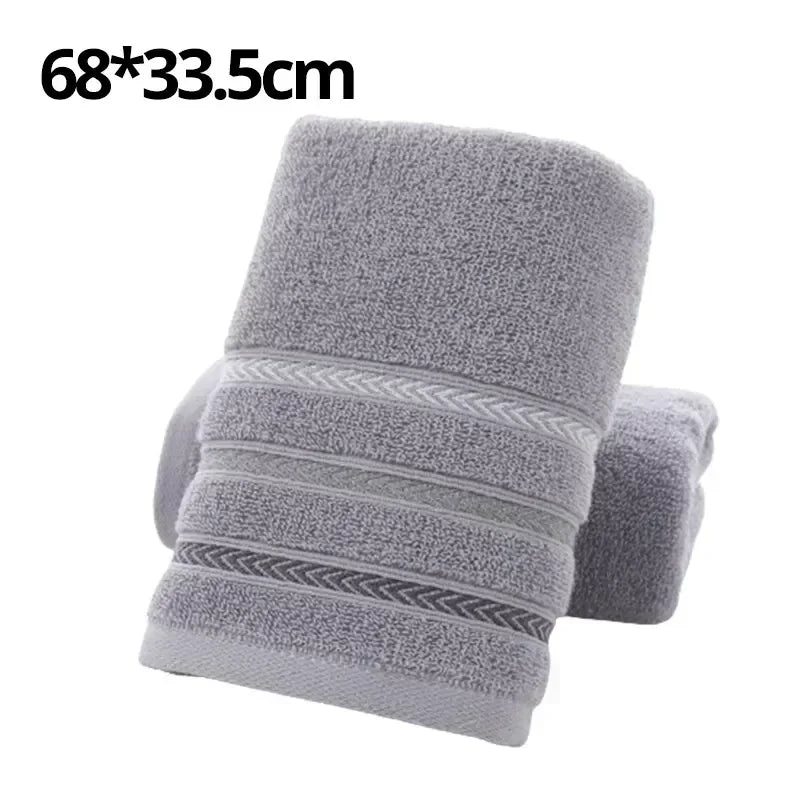 serviette bain coton polyester rayures modernes gris bleu rose rapide absorption durable