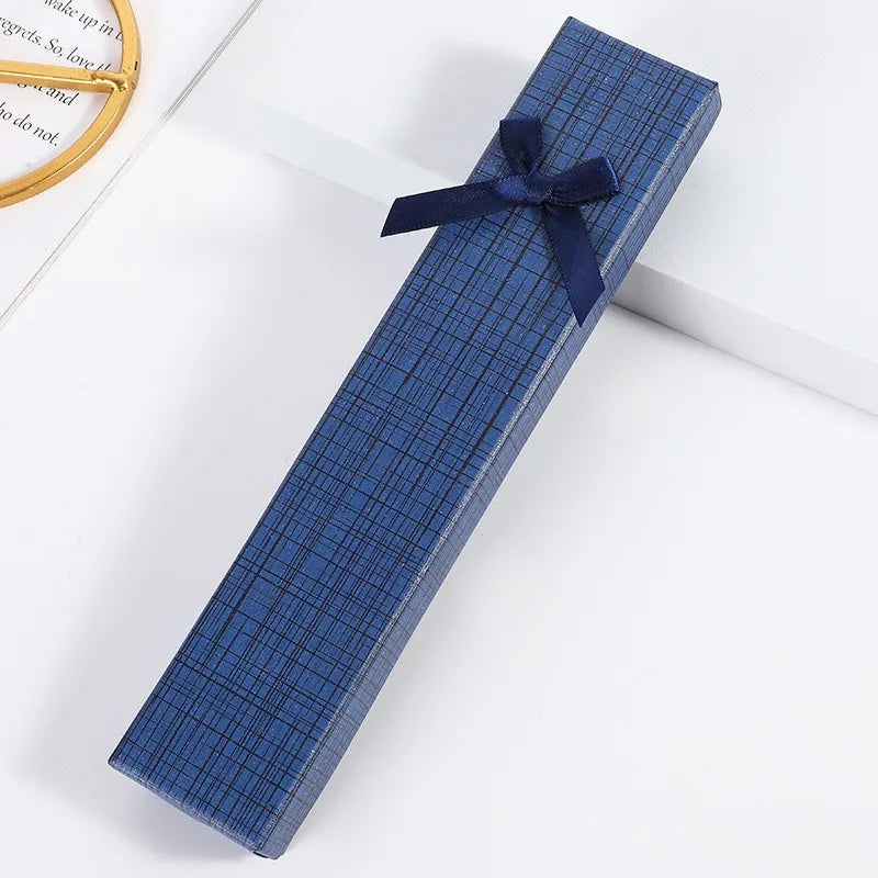 boîtes bijoux carton 10 pièces rayures horizontales ruban classique occasions fêtes anniversaires