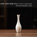 vase table céramique blanc minimaliste simple decoration maison arrangement fleurs thé cérémonie