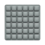coussin siège gonflable mousse pu noir contemporain valve intégrée massage rond boudins opacité chambre