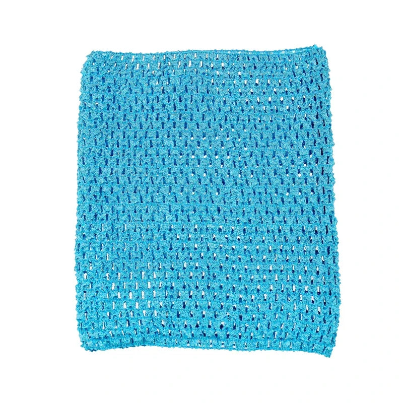 serviette crochet fait main motif rayures horizontales artisanale décoration maison enfant