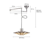 suspension lumineuse argentée moderne nervures câble suspendu chambre salon led minimaliste