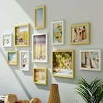 cadres photo modernes verriers blanc noir jaune rose lisses brillants divers motifs illustrations enfants