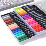 stylos bille pinceau pointe noir rose violet rouge moderne art dessin pratique set
