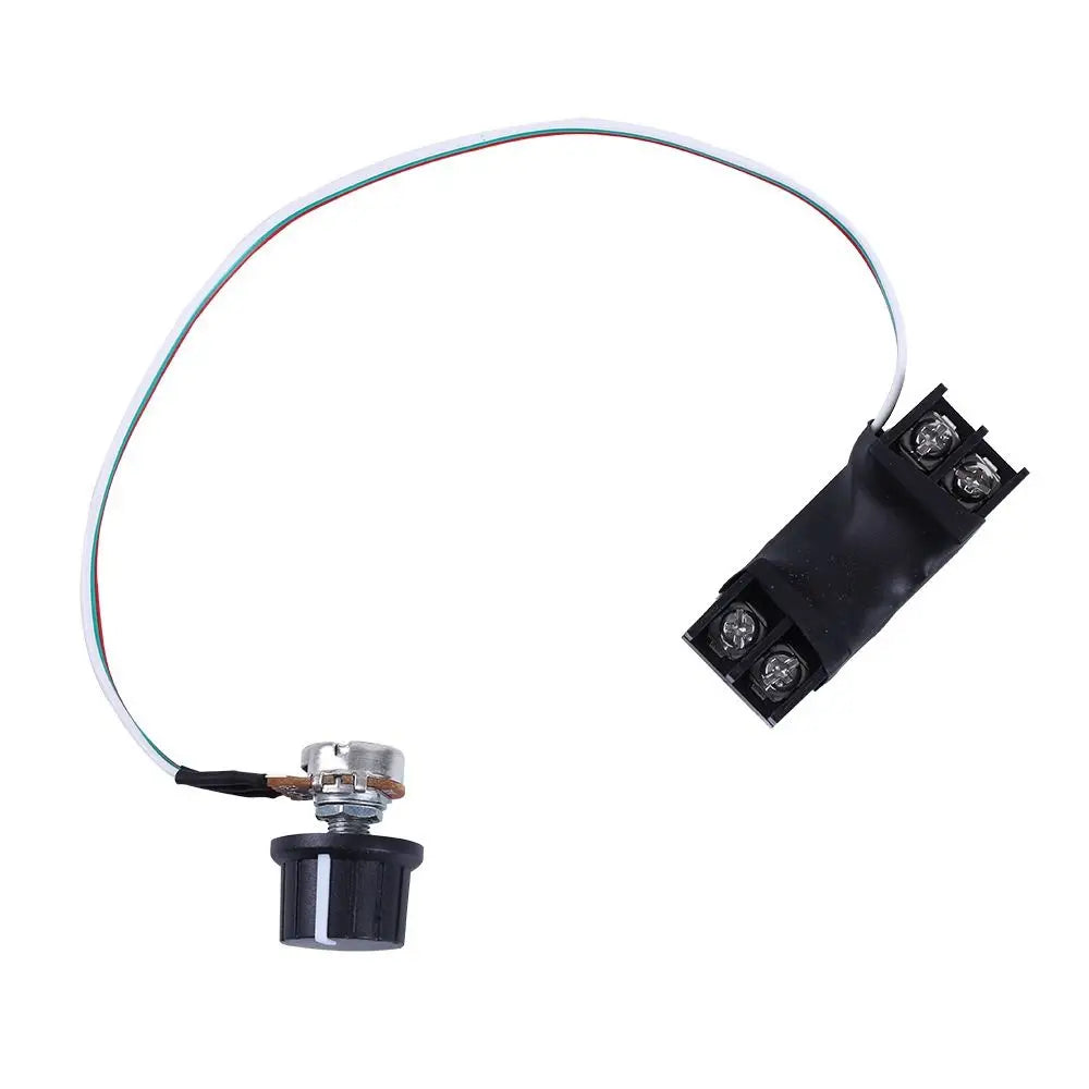 régulateur tension variateur led noir potentiometre rotatif cables bornes fixations industriels techniques