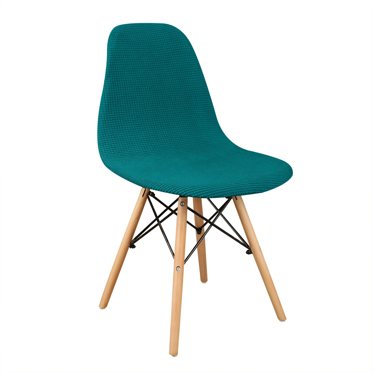 chaise scandinave velours beige moderne mariage banquet houssable réglable pieds bois structure métallique