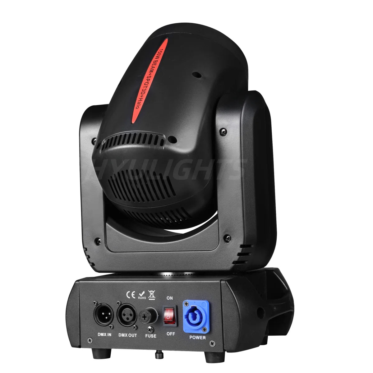 projecteur led noir professionnel dmx 180w effet halo strobo 3d prisme