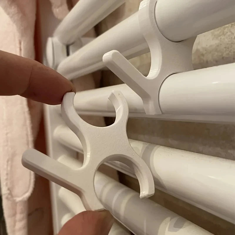 crochet radiateur sans perçage pièces blanc orange facile salle bain moderne