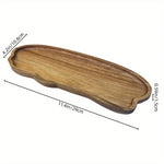 assiettes ovales bois marron clair grain naturel moderne petite grande