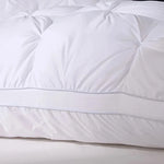 oreiller blanc plissé moderne 74x48cm zip fibre polyester literie chambre coucher qualité