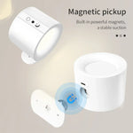 lampes murales led rechargeables tactile double tête moderne blanc noir