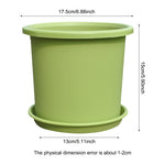 pot fleurs plastique moderne vert clair drainage support plateau transparent ventilation hydroponie