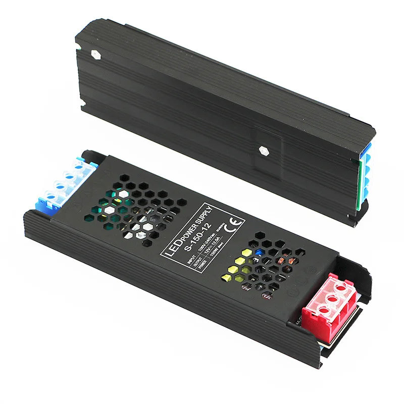 alimentation led 12v 24v 60w 100w 150w 200w 300w 400w noir moderne