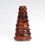 support bois marron sculpté artisanal traditionnel objets ronds décoration intérieure classique luxueuse