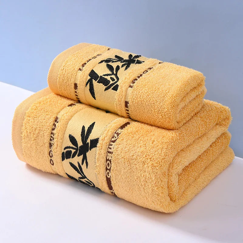 serviettes bambou vert blanc absorbantes douces moderne toilette