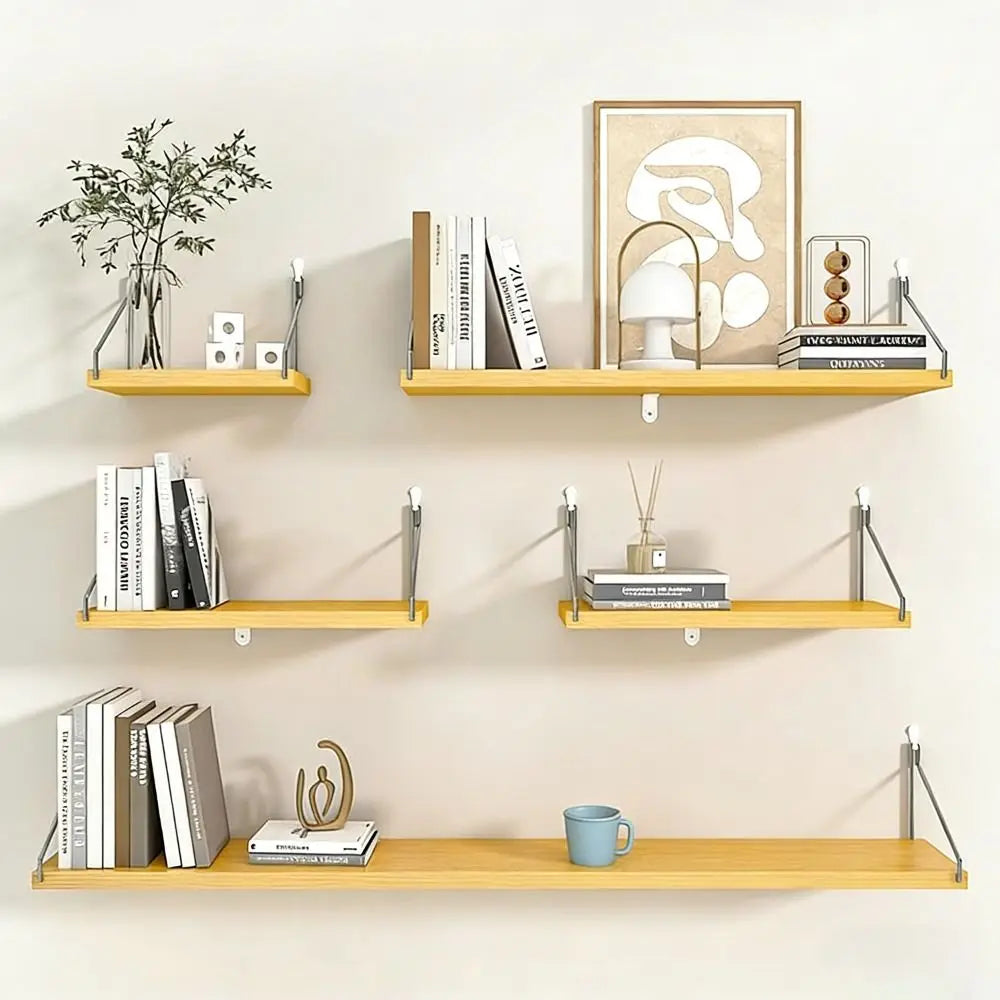 étagères murales bois naturel clips magnétiques moderne minimaliste suspension murale sans perçage multifonction chambre