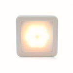 veilleuse led rectangle adhésive moderne capteur mouvement piles aaa blanc