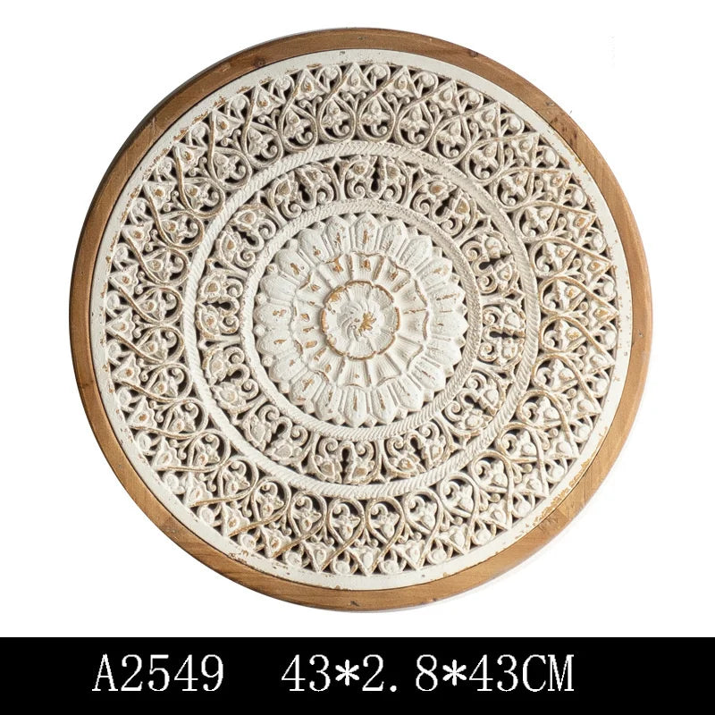 décoration murale bois blanc motif floral relief vintage bohème rustique tasse fleurs séchées bougie