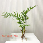 décoration murale moderne plante artificielle feuilles vertes racines apparentes salon chambre coucherextérieur