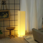 lampe décorative miniature moderne résine blanche motif vertical 3d lumineuse chambre salon