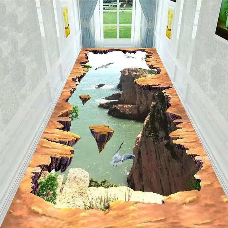 tapis moderne noir points blancs salon chambre décoration extérieur résistant lavable adhésif polypropylène polyester